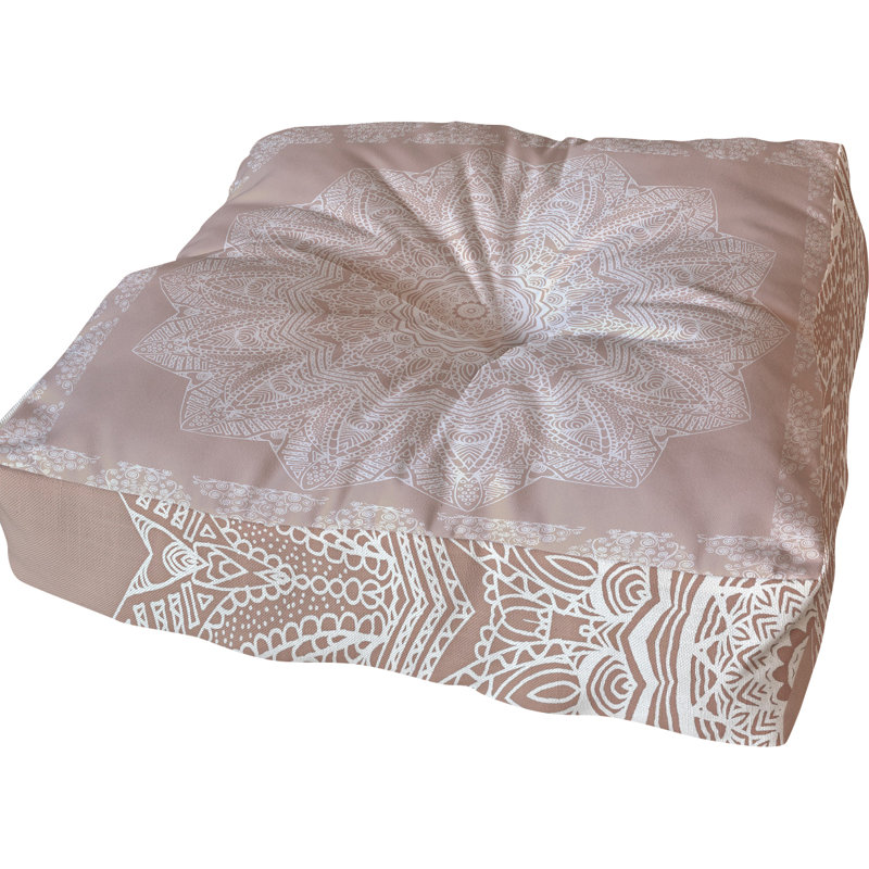 Rose Floor Pillow, 23" x 23"