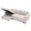 Ajten 3 Seater Velvet Sofa Bed-658948470-658948468