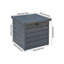 Alpen Home Folcroft 72cm W 200L Water Resistant Metal Lockable Deck Box in Black