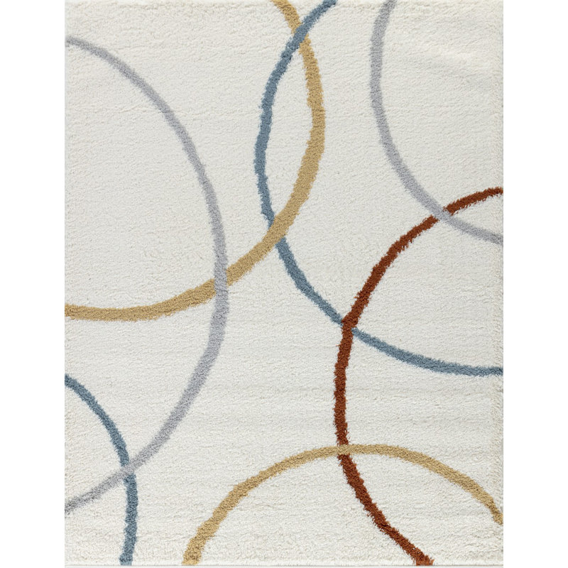 Sidiq Geometric Indoor Rug, Rectangle 5'3" x 7'