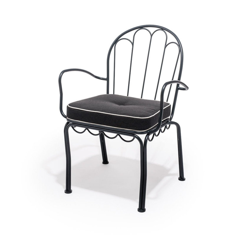 AL Fresco Dining Chair Cushion, Rivie Black