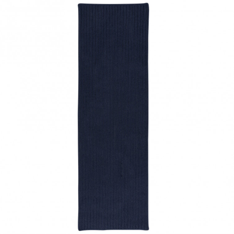 Tapis bleu marine Runner Marie