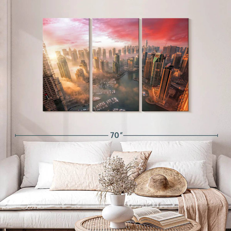 Sebbie Dubai Sunset, 32" H x 50" W