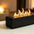 14.7" Rectangular Concrete Clean-Burning Wax  Indoor & Outdoor Tabletop Fireplace Black-122807106