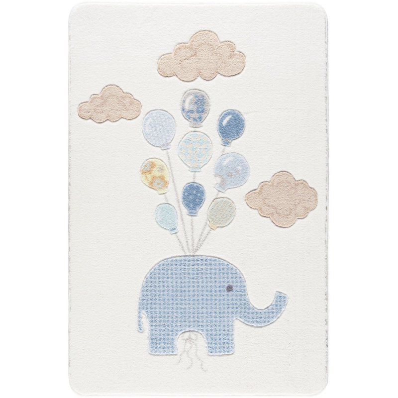 Guernon White/Blue Rug