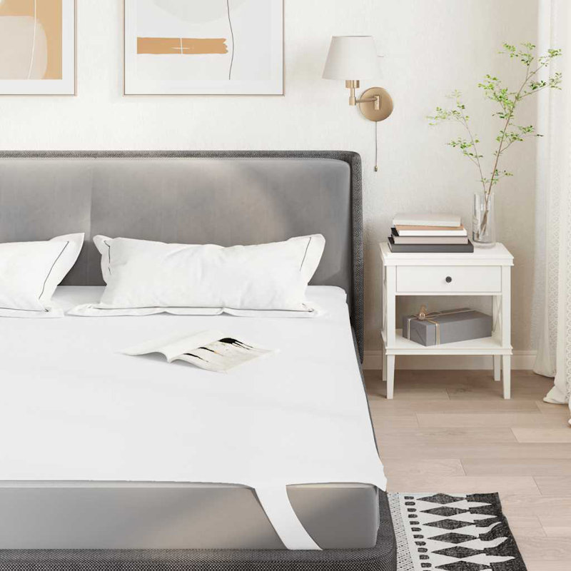 Mattress Protector White Waterproof, European Double (140 x 200 cm)