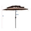 Parasol de patio extérieur à 9 niveaux avec manivelle 9Ft-1870663681