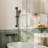 Bathroom Faucet Set With Round Handheld Shower-120233236