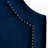 Iridium Nail Head Trim Twin Navy Velvet Upholstered Headboard, 56.12" H X 39.01" W X 2.13" D-254773809-254773821