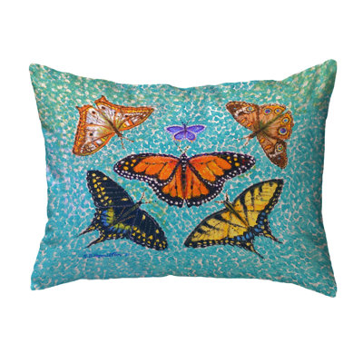 Indoor/Outdoor Rectangular Throw Pillow