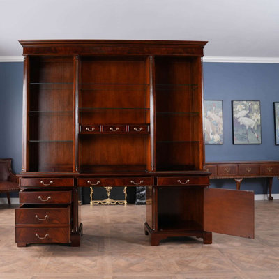 45'' Solid Wood Sideboard with Bar Hutch