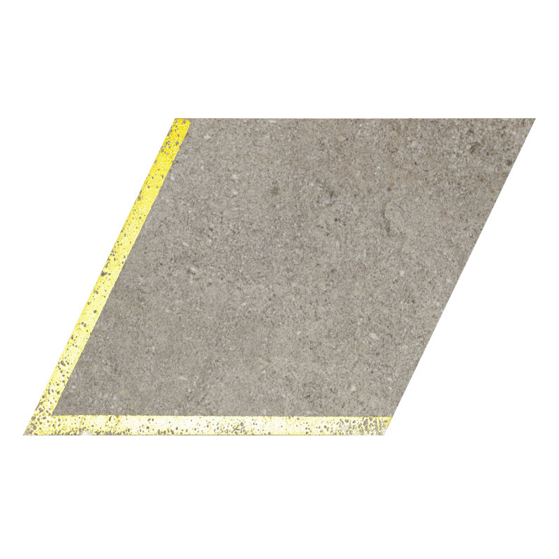 Carreau de mosaïque auto-adhésif en pierre 4 po x 4,6 po, Gris Saturn