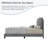 Grey solid wood Queen Bed