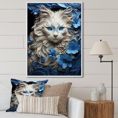 " White And Blue Birman Bliss Cat I "
