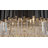 Transitional 8 Light Gold Crystal Round Chandelier-158302478-181847047