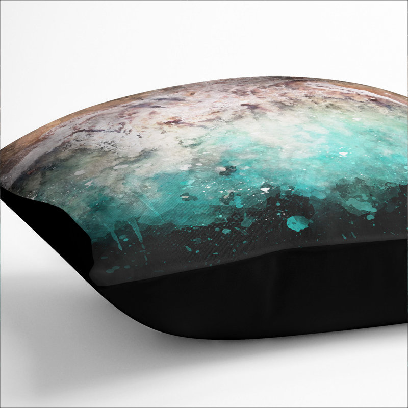 Square Cushion, 55cm H x 55cm W x 20cm D, Black