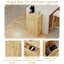 Armoire poubelle inclinable 10 gallons en chêne