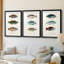 Antique Fish Trio I - Impression personnalisée de qualité supérieure avec cadre mat - 3 pièces-1766832622-1766832623