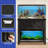 3-in-1 Space-Saving Aquarium Stand with Built-In Storage and Power Outlets-555911436