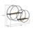 Isabella Round Wood-Metal Modern Wall Shelf