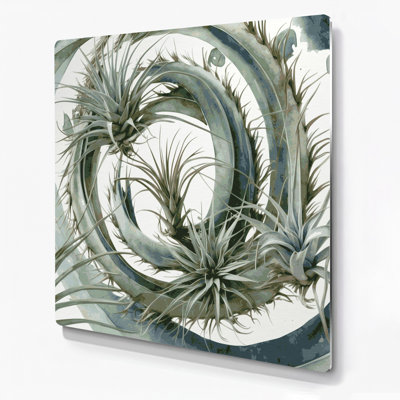 Art mural en métal Botanical Air Plants