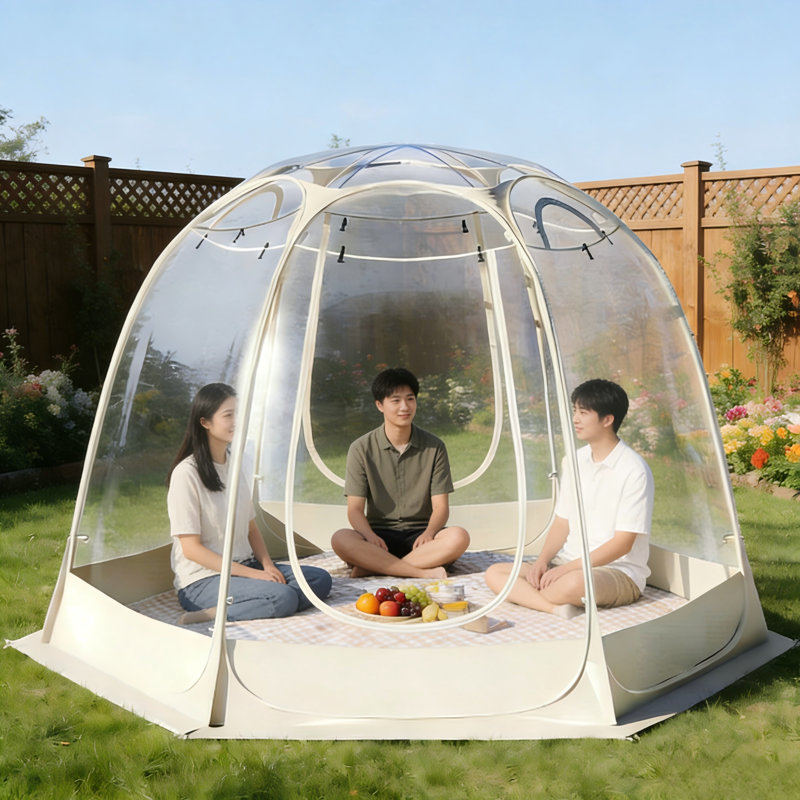 12' Ft. Pop-Up Bubble Tent Clear PVC Weatherproof Gazebo For Outdoor Patios