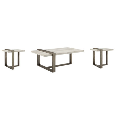 Buckley Rectangular Cocktail Table With 2 End Table