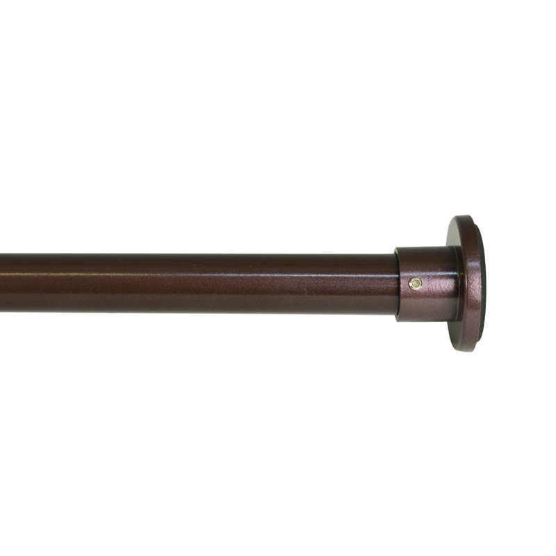 Tige de tension réglable de 0,75 po Adaleena, 48" - 86", Espresso