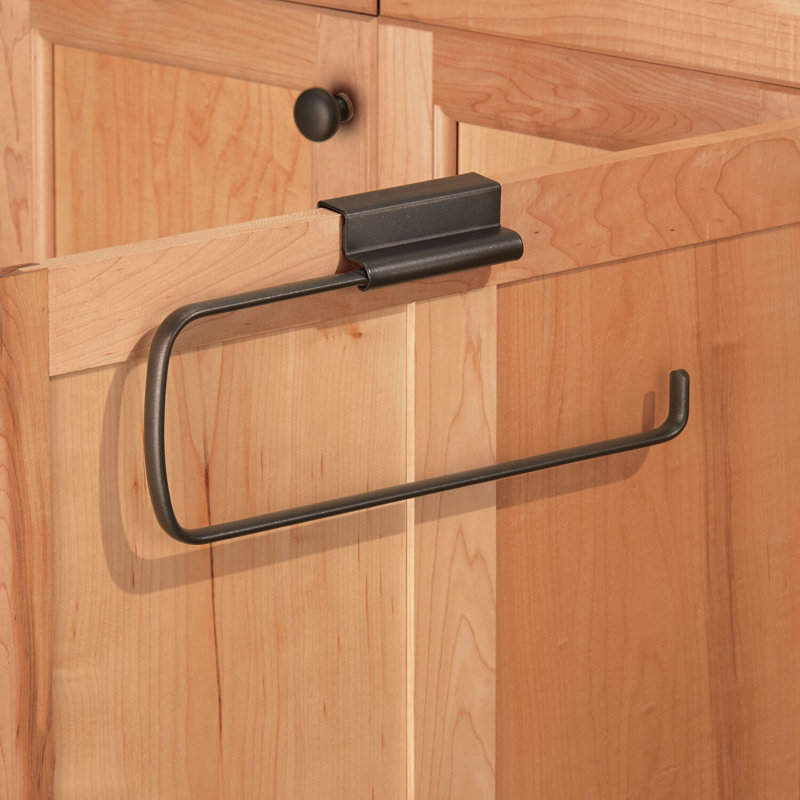 Bronze Over-the-Cabinet Metal Paper Towel Holder