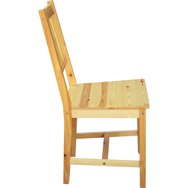 Beeston 45cm H Velvet Upholstered Ladder Back Dining Chair in Ecru