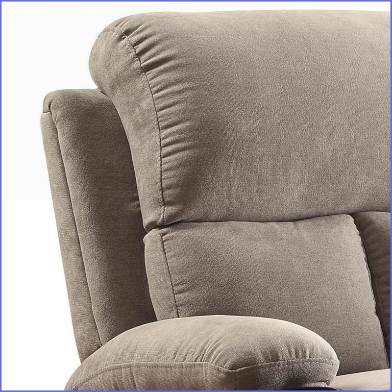 Fauteuils inclinables avec porte-gobelet & amp; Poignée de verrouillage externe | Gris | Lin, métal