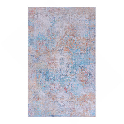 Yellow Washable Rug Area Rug
