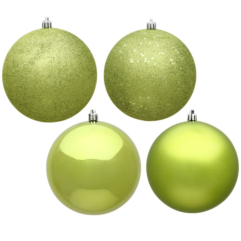 Shatterproof Bauble, Lime, 24, 2.4" H x 2.4" W x 2.4" D