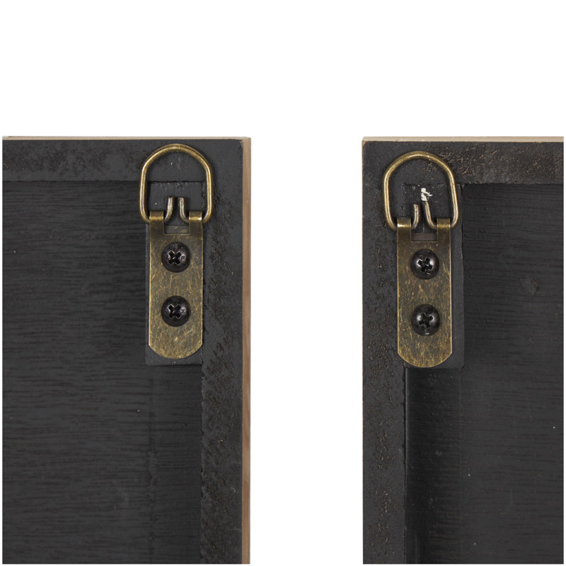 Nesta 2 Piece Shadow Box Illustration Set on Wood