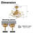 24" Gold Caged Crystal Ceiling Fan With Light Kit And Remote Control