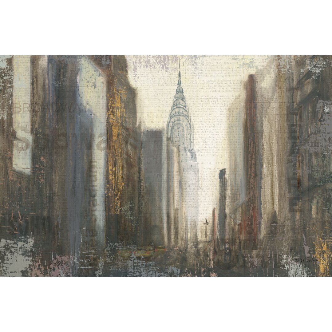 Leinwandbild Urban Movement I NY Neutral Crop von Myles Sullivan