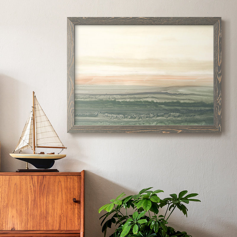 " Atlantic Sunrise I " Print, Gray, 18" H x 26" W x 1.5" D