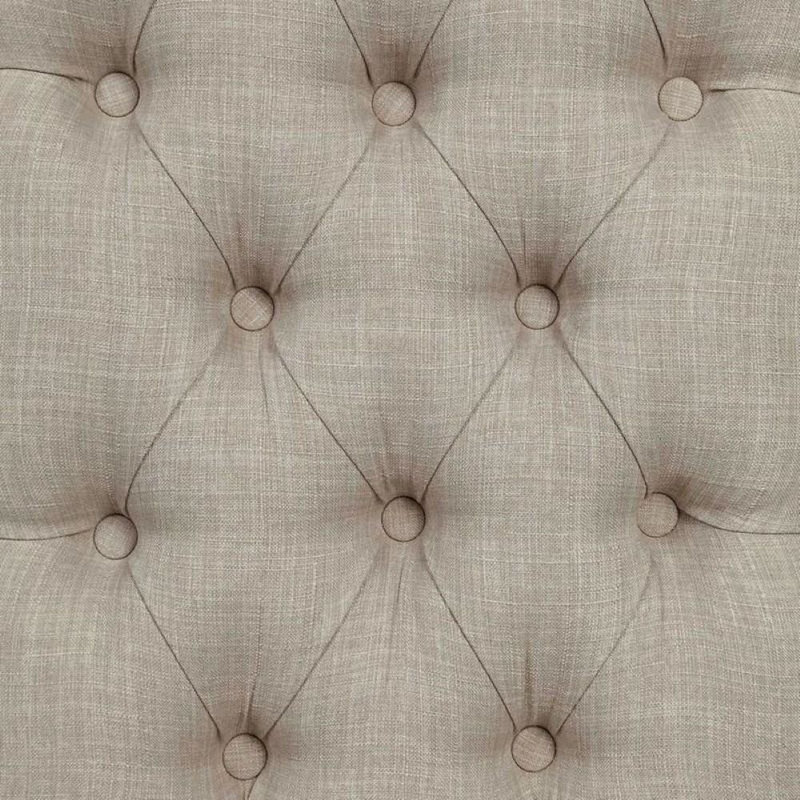 Banc rembourré Aileen, Mélange de polyester beige, Mélange de polyester