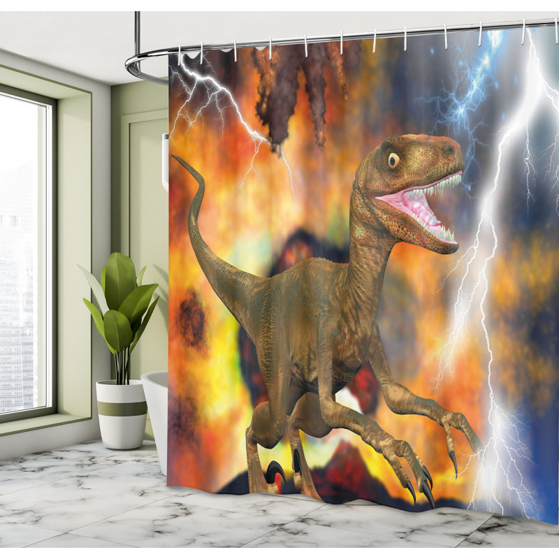 Shower Curtain with Hooks Included, 75"H x 69"W