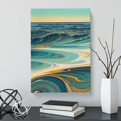 Beach Marbling Vol.2 - Wrapped Canvas