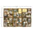 Retro Wall Hanging Picture Frame, Collage Gallery Display, 24  Photos- Gold-680666872