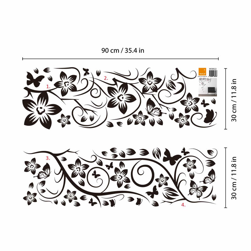 Plants & Flowers Non-Wall Damaging Wall Decal