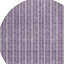 Tapis intérieur lavable rayé rond 8 pi mauve et ivoire