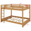 Lit superposé en bois traditionnel avec échelle-129390983