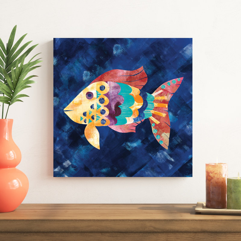 Boho Reef VI par Wild Apple Portfolio - peinture sur toile tendue, H 20 po x l 20 po