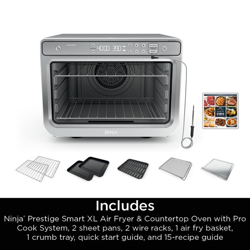 Ninja Prestige Smart XL Stainless Steel Air Fryer & Countertop Oven