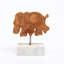 Sculpture d'éléphant | Sculpture décorative d'éléphant sur pied en marbre | Décoration de table