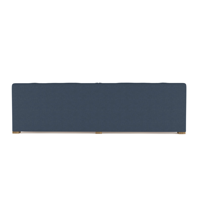 Canapé Crosby, H 32,5 po x l 120 po x P 38 po, Patiné, Lin à tissage carré jacinthe