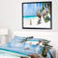 «Caribbean Beach Panorama», reproduction de photo sur toile tendue encadrée-26667668-73955740