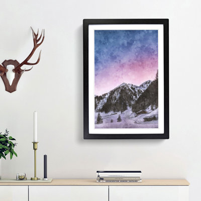 Mountains in Weissenbach Italy - Picture Frame Painting Print